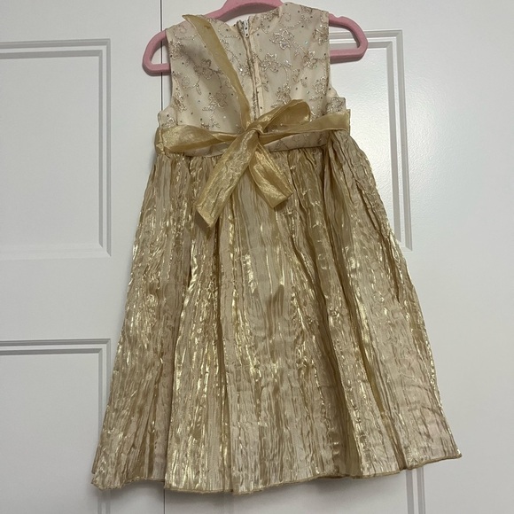 Fancy gold dress for toddler - Picture 2 of 3